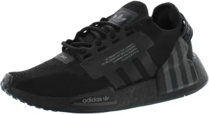 Adidas NMD R1 V2 GS Boys Shoes Size 5.5, Color: Black/Grey-Black/Pitch Black