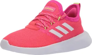 adidas Unisex-Child Lite Racer RBN Running Shoe, Shock red/FTWR White/Shock Pink, 13K M US Little Kid