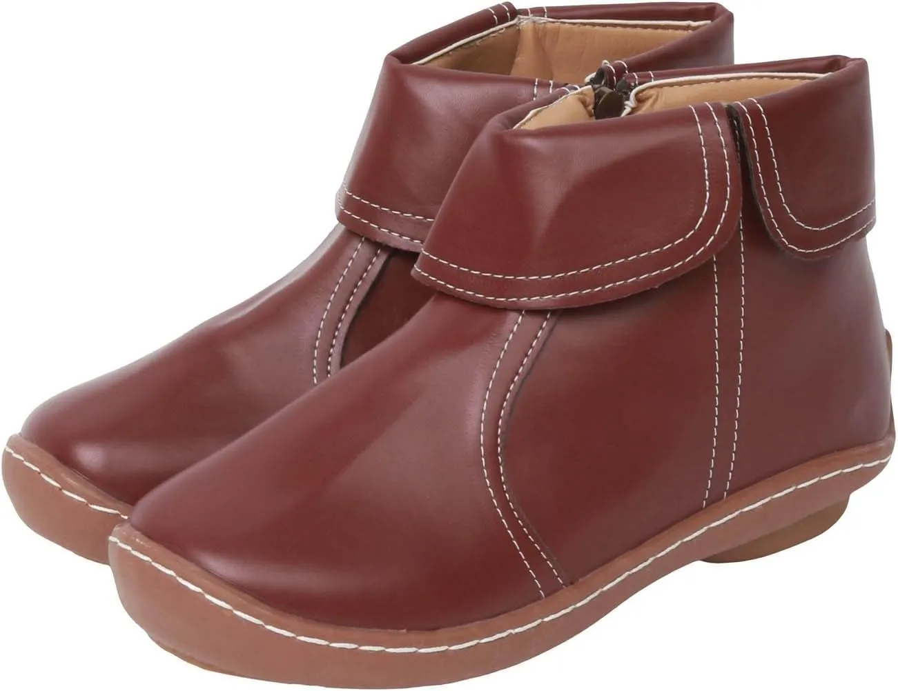 Ankle Boots for Women Fall Boots Women Round Toe Comfortable Side Zipper Flat Casual Walking Shoes Women Short Boots