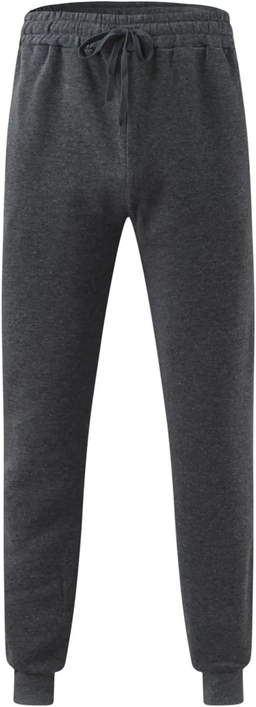 Cargo Sweatpants for Men Big and Tall Pocket Sports Fitness Sweatpants Relaxed-Fit Trousers Mens Cargo Pants Relaxed