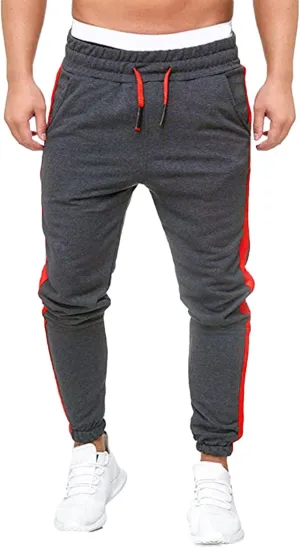 Cargo Sweatpants for Men Big and Tall Track Pants with Pockets Mens Cargo Sweatpants Heavyweight Fleece Jogger Pants