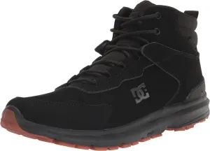 DC Men's Mutiny Water Reistant Winter Snow Boot Skate Shoe, Black/Black/Black, 10