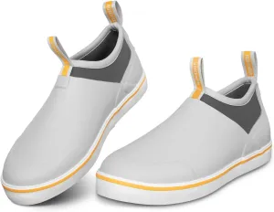 Deck Shoes Waterproof Rubber Boots with Non-Slip Rain Shoes for Fishing, Boating, Gardening, Walking - for Men