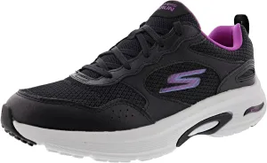 GO Run Arch Fit Women Running Shoes, Black/Pink, 9 M
