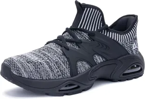 Gyeice Men's Slip-on Walking Shoes | Men's Air Running Shoes | Breathable Comfortable Knit Sneaker US 8-13