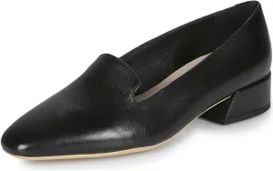 LEHOOR Women Chunky Heel Pointed Toe Pumps Slip-on Low Block Heels Loafers Comfortable Suede Dress Shoes 1 Inch Heeled Loafer Casual Office Ladies Business Work Pump Outing Walk Daily Size 4-11 M US