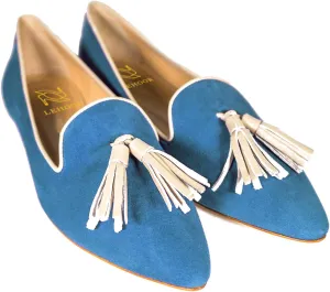 LEHOOR Women Pointed Toe Loafers Tassel Slip On Ballet Flats Suede Leather Summer Comfort Office Casual Dress Driver Loafers Closed Toe Flat Heels Pump Shoes Size 4-13 M US