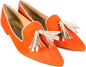 LEHOOR Women Pointed Toe Loafers Tassel Slip On Ballet Flats Suede Leather Summer Comfort Office Casual Dress Driver Loafers Closed Toe Flat Heels Pump Shoes Size 4-13 M US