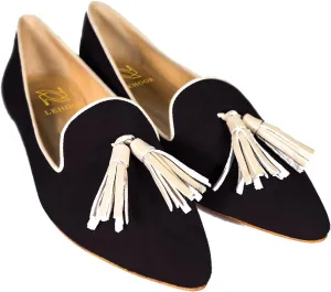 LEHOOR Women Pointed Toe Loafers Tassel Slip On Ballet Flats Suede Leather Summer Comfort Office Casual Dress Driver Loafers Closed Toe Flat Heels Pump Shoes Size 4-13 M US