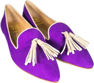 LEHOOR Women Pointed Toe Loafers Tassel Slip On Ballet Flats Suede Leather Summer Comfort Office Casual Dress Driver Loafers Closed Toe Flat Heels Pump Shoes Size 4-13 M US
