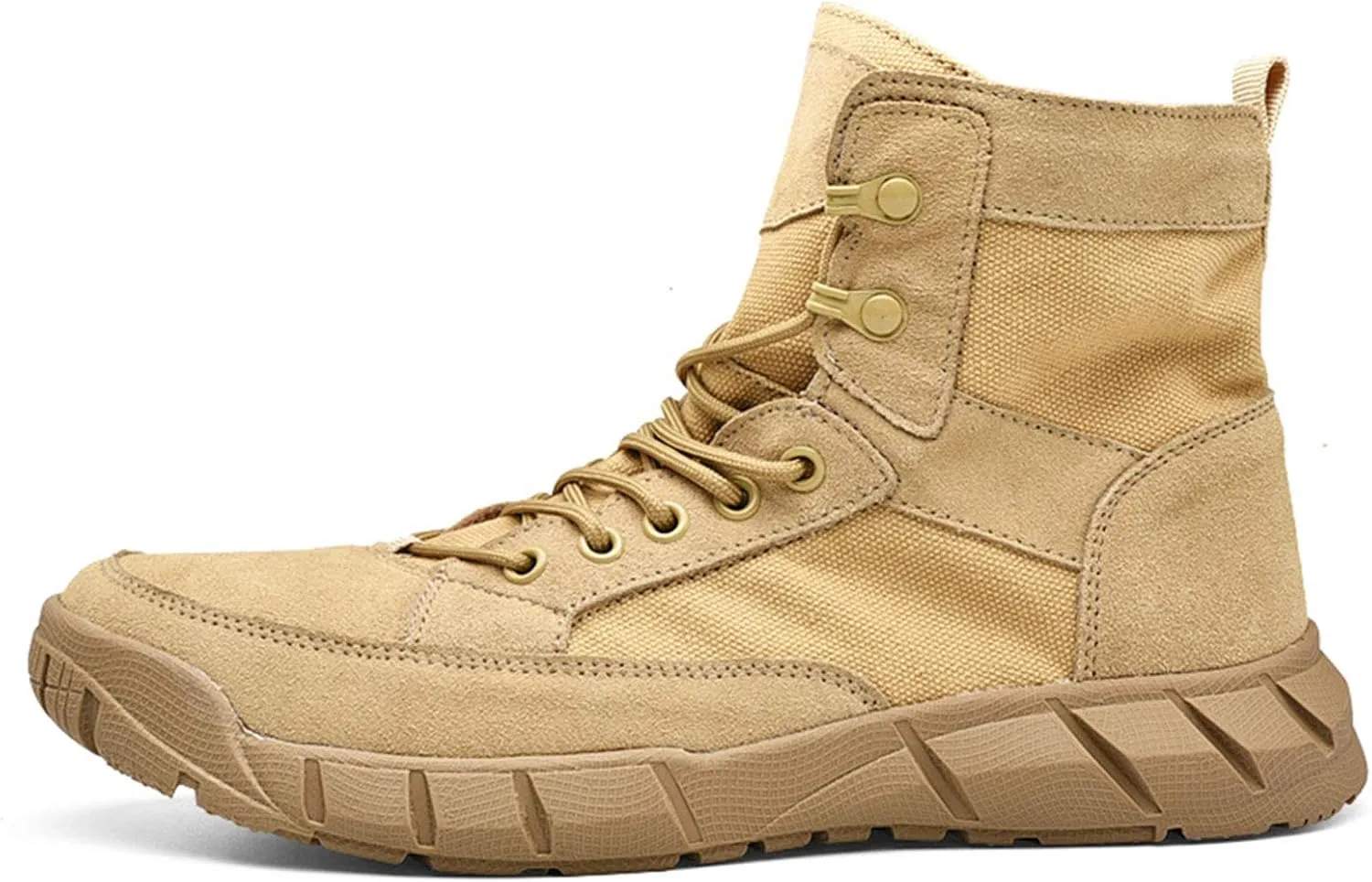 Men Desert Tactical Military Boots Spring and Autumn Outdoor Working Shoes, Breathable Desert Boots Men Hiking Shoes,43