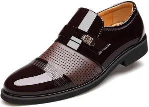 Men's Dress Shoes Oxfords Breathable Modern Derby Shoes Formal Business Wedding Shoes Classic Suit Shoes