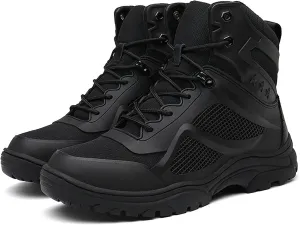 Men's Outdoor Military Boots Combat Tactical Boots Lace Up All Terrain Shoes For Hiking, Hunting, Working, Walking, Climbing