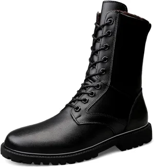 Men's Outdoor Military Boots Combat Tactical Boots Lace Up All Terrain Shoes For Hiking, Hunting, Working, Walking, Climbing
