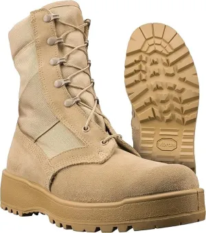 New Made in USA Army Military Combat TAN Flight HOT Weather Desert Boots (10XW)