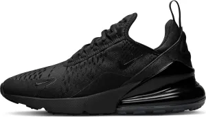 Nike Air Max 270 Womens Running Shoes (Black/Black) (AH6789-006, Black)