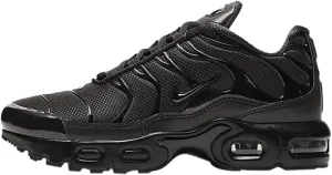 Nike Air Max Plus Little Kids' Shoes (CD0610-001, Black/Black-Black) Size 3