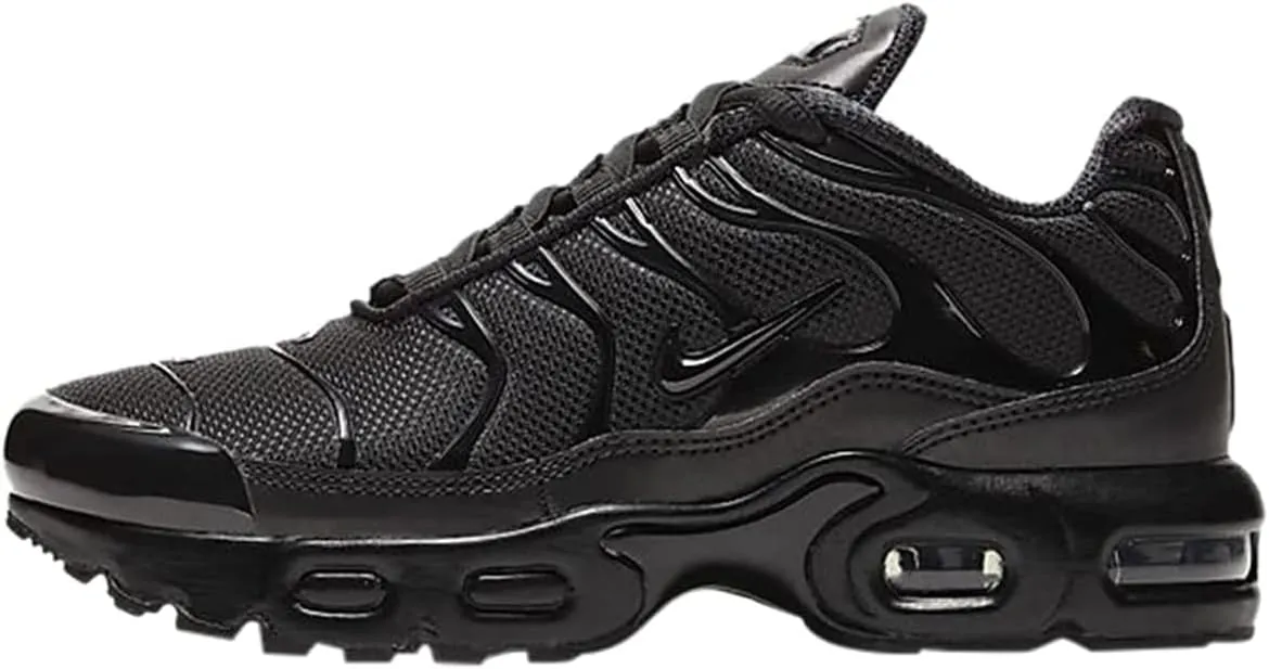 Nike Air Max Plus Little Kids' Shoes (CD0610-001, Black/Black-Black) Size 3