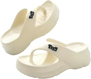 Rungion Womens Cute Flip Flops Slipper Comfort Walking Thong Sandals with Arch Support Slip On Indoor Outdoor for Summer Beach