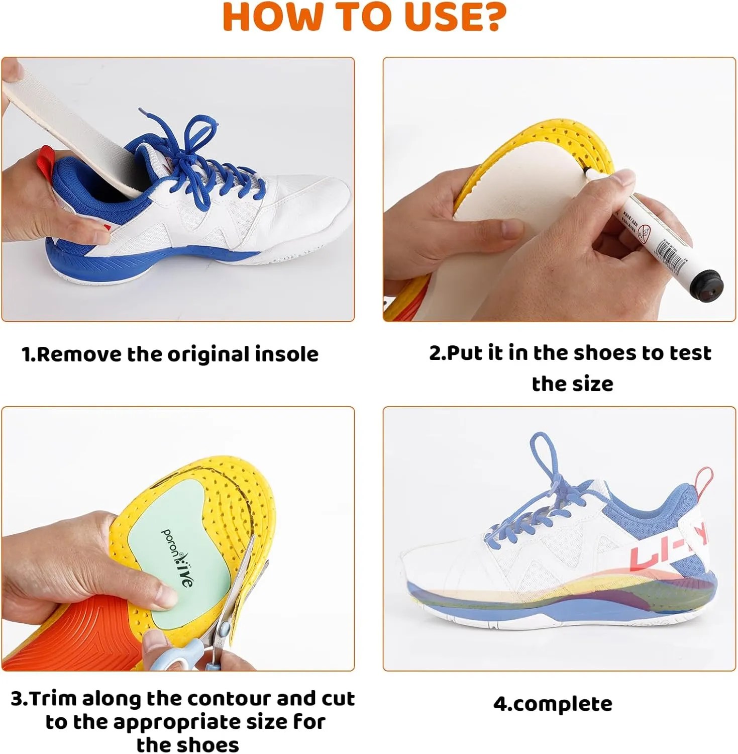 Shoe Inserts Arch Support Insoles for Women Men Plantar Relief Fasciitis Insoles Reduce Fatigue Mild Flat Feet Orthotic Inserts with Shock Absorption & Prevent Injuries for Work Boot,Medium Arch