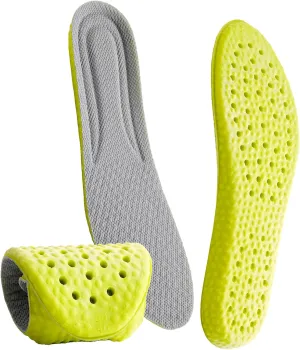 Shoe Insoles Memory Foam Arch Support Inserts Soft Sports Insoles Cropable Breathable Replacement Insoles Comfortable Shock Absorption Insoles for Men Women Adults Running Shoes(8~11)