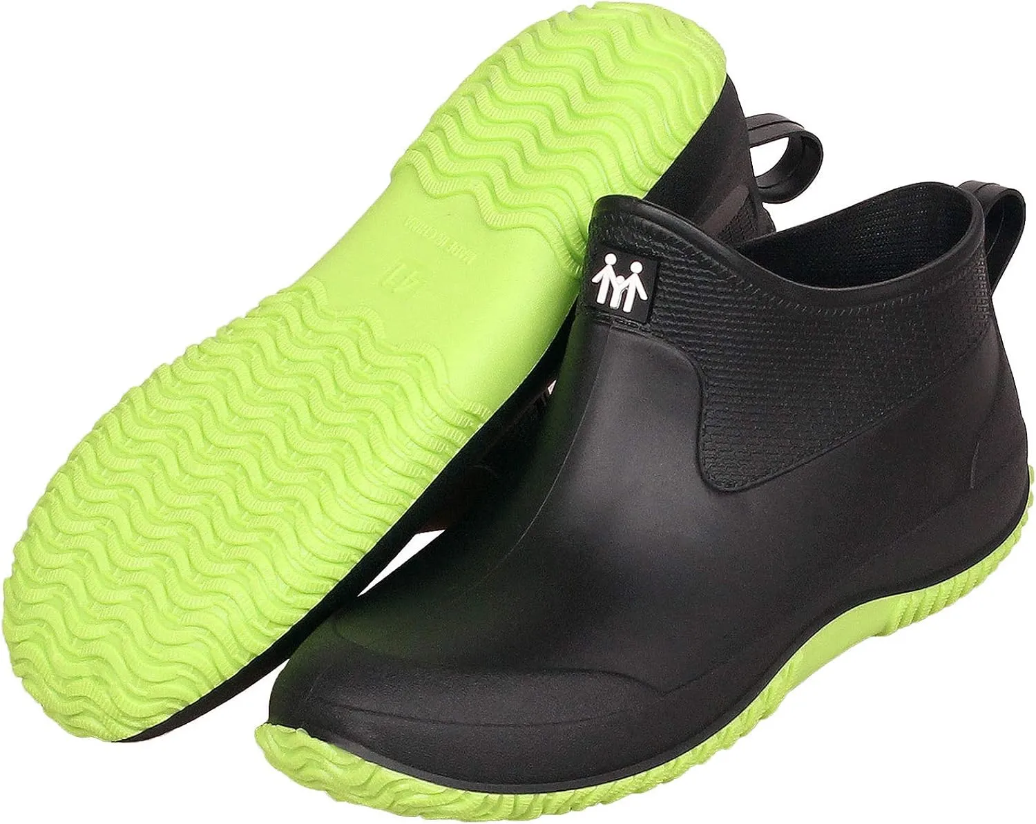SMajong Rain Boots for Women Waterproof Garden Shoes Men Anti Slip Rubber Ankle Boots Car Wash Shoes Women's Rain Footwear