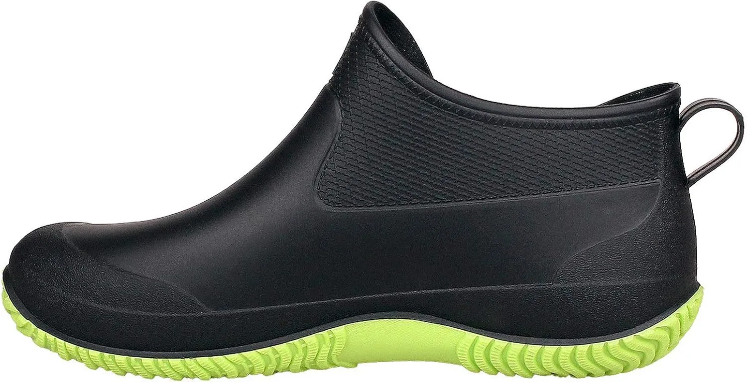 SMajong Rain Boots for Women Waterproof Garden Shoes Men Anti Slip Rubber Ankle Boots Car Wash Shoes Women's Rain Footwear