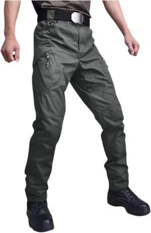 Tactical Cargo Pants Men's Ripstop Cargo Pants Tactical Pants for Men Outdoor Waterproof Hiking Pants with Multi Pockets