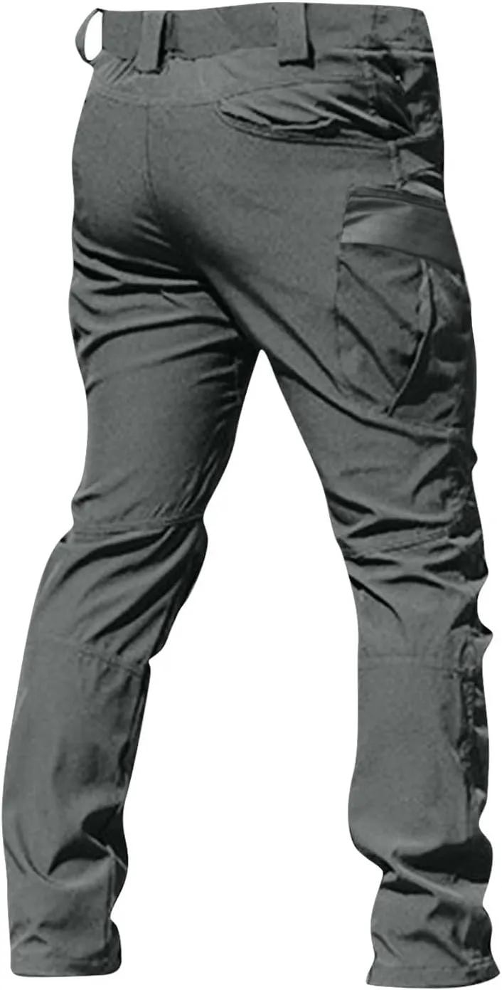Tactical Cargo Pants Men's Ripstop Cargo Pants Tactical Pants for Men Outdoor Waterproof Hiking Pants with Multi Pockets
