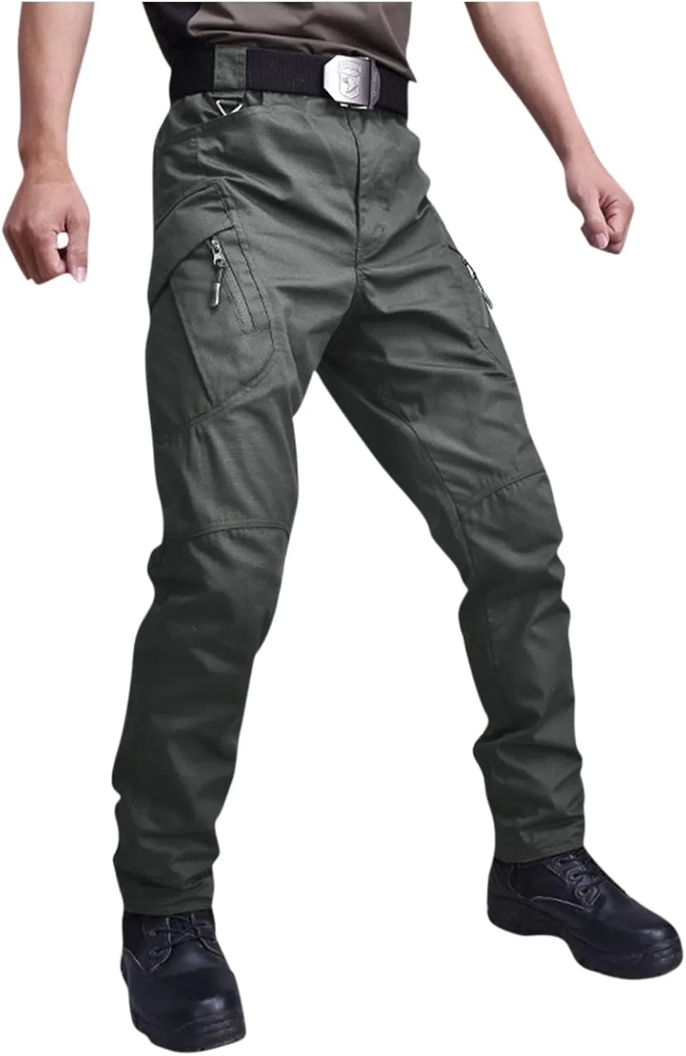 Tactical Cargo Pants Men's Ripstop Cargo Pants Tactical Pants for Men Outdoor Waterproof Hiking Pants with Multi Pockets