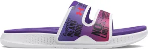 Under Armour - Womens Ansa Studio Iwd Sl Slides, Color Twilight Purple/Halo Gray (500), Size: