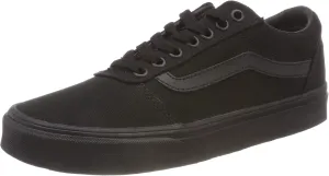 Vans Men's Ward Sneaker, Canvas Black/Black, 7.5 M US