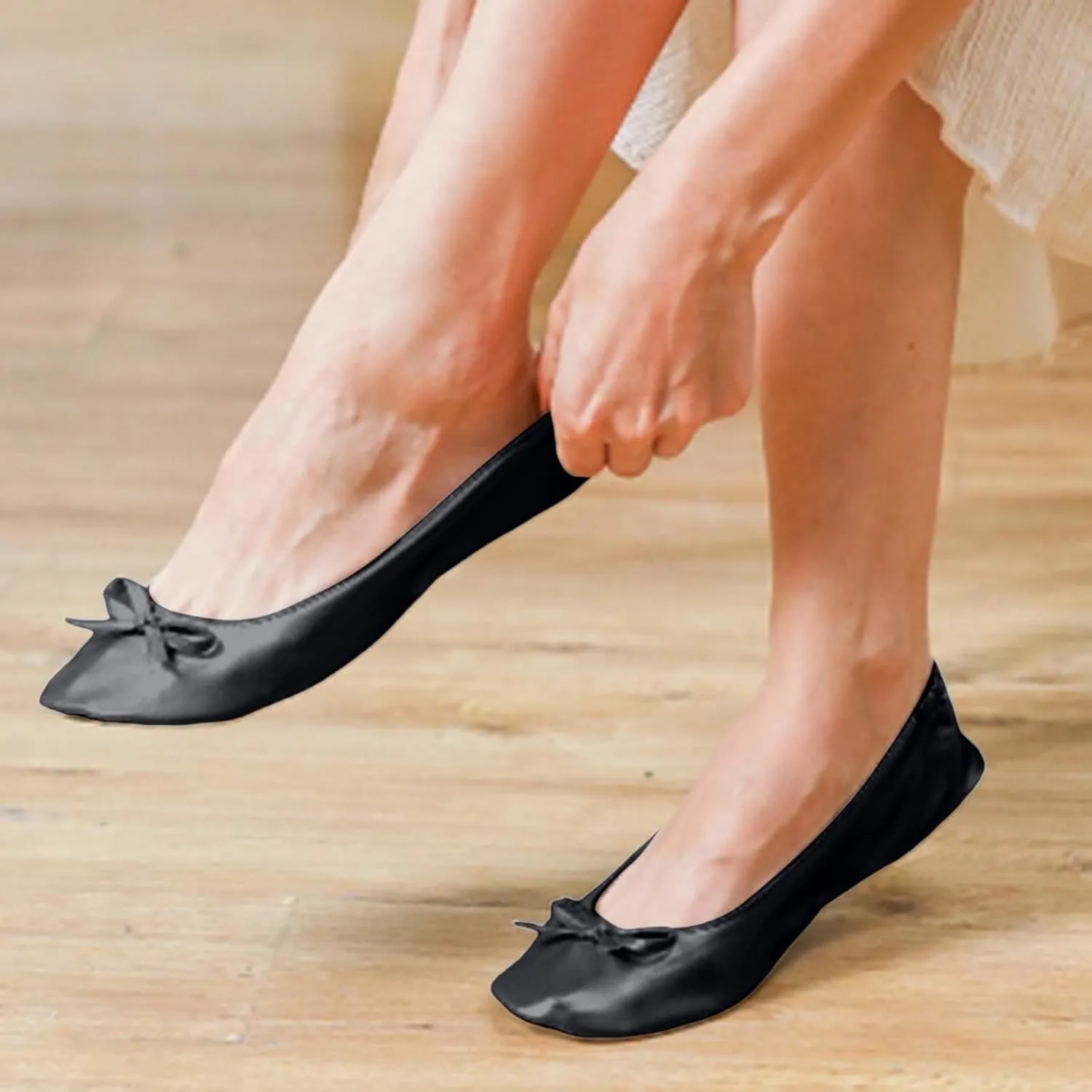 Womens Shoes Loafers Foldable and Portable Lightweight Women's Flat Ballet Shoes