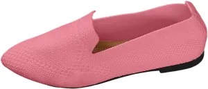 Women's Slip On Ballet 女式平底鞋 Low Top Pointed Toe Loafers Breathable Solid Shoes Comfortable Walking Loafers N 7