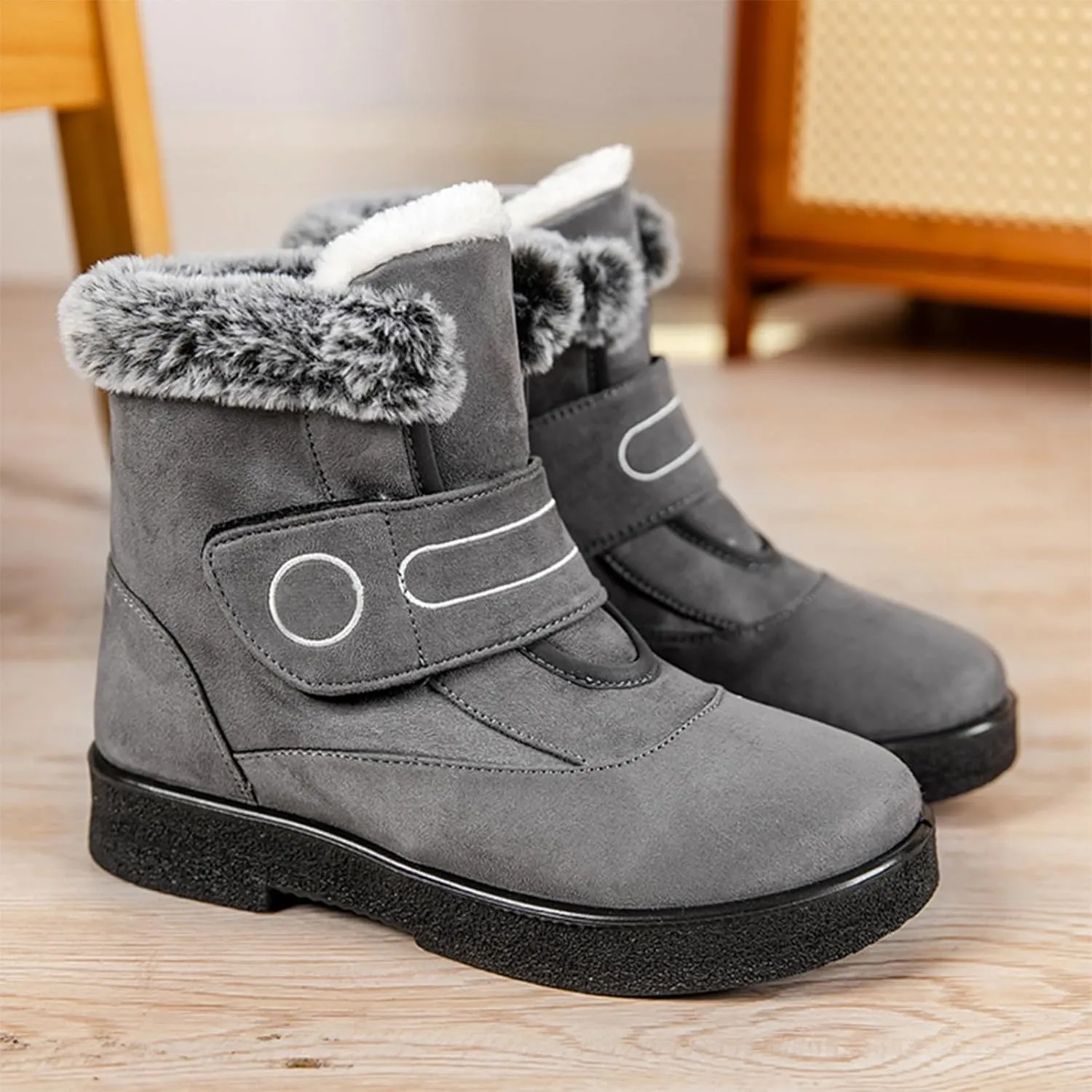 Womens Winter Snow Boots Winter Snow Boots Slip On Walking Outdoor Outdoor Waterproof Snow Ankle Booties