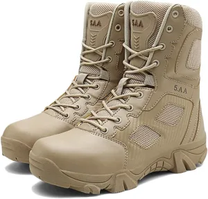 Wygwlg Mens Army Tactical Military Boots Durable Recon Special Forces Boot Non-slip Desert Jungle Action Combat Boots